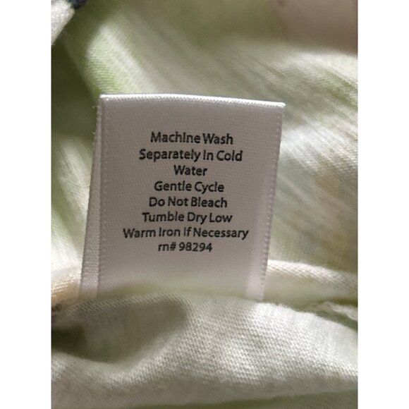 Coral Bay Women's PM Tropical Print Faux Button-Down Tie-Front Shirt - Picture 6 of 8